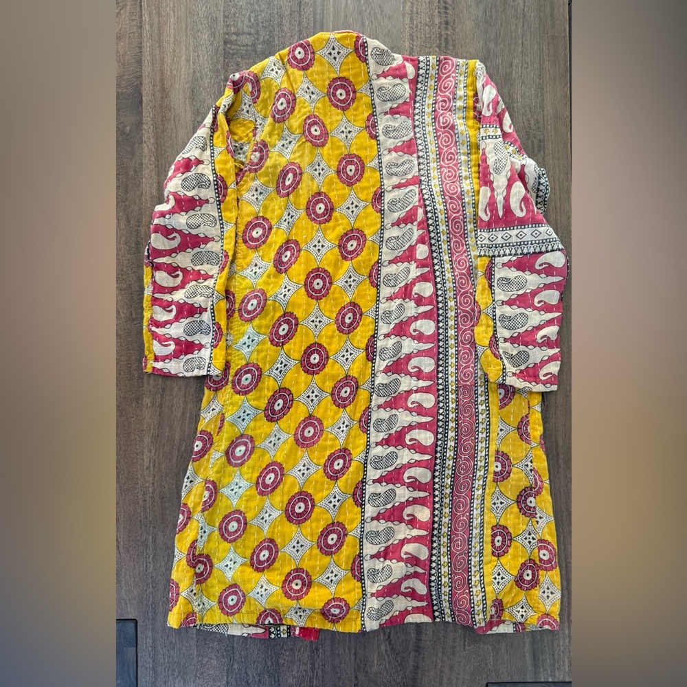 Kantha Kimono Robe Reversible - Picture 4 of 8